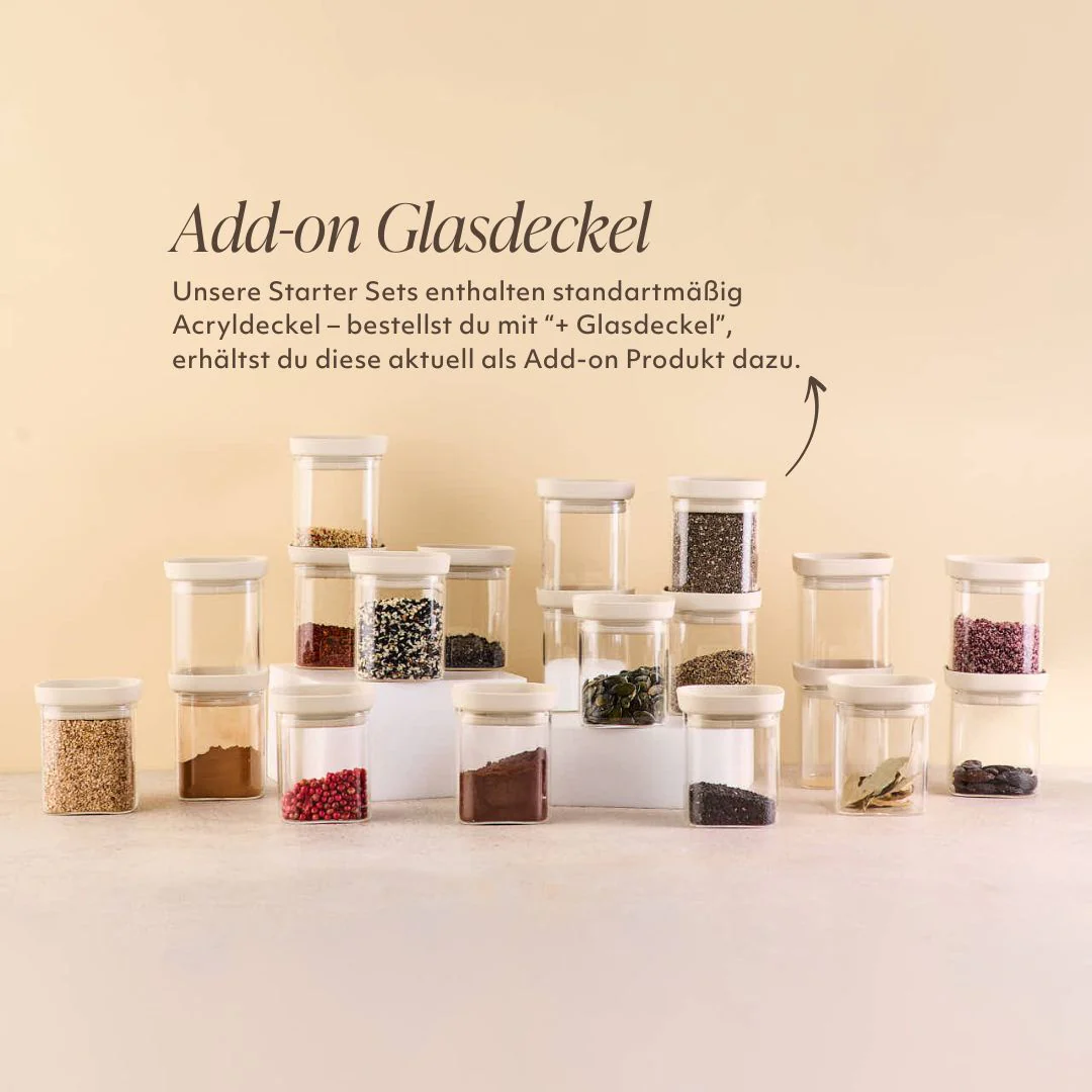 Gewürzschrank Set | Eckig +Glasdeckel - Image 3