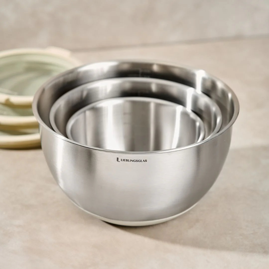 Rührschüssel mit Glasdeckel | 3er Set - Image 4