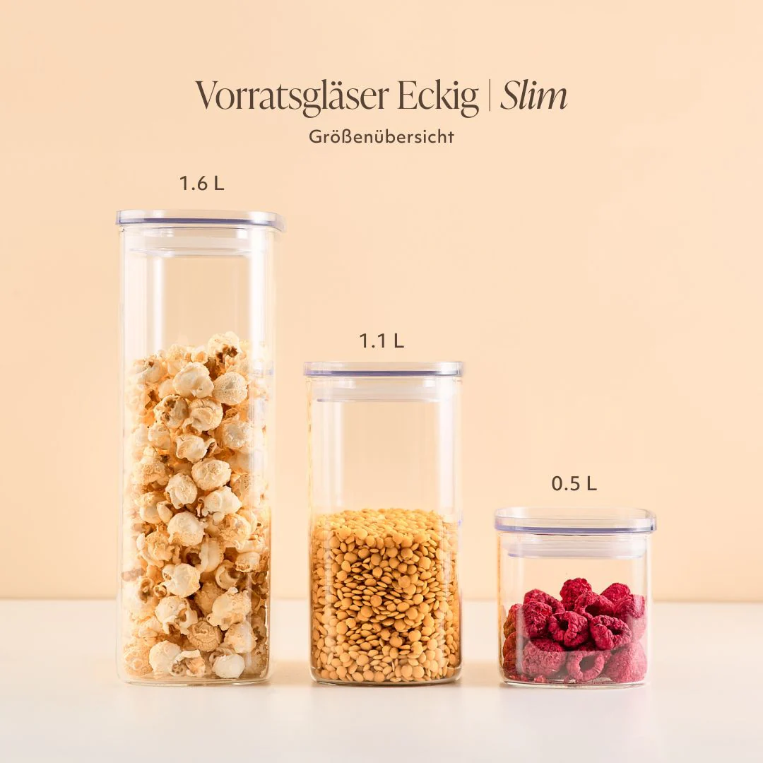 Vorratsglas Eckig | Slim | 1.1 L - Image 7