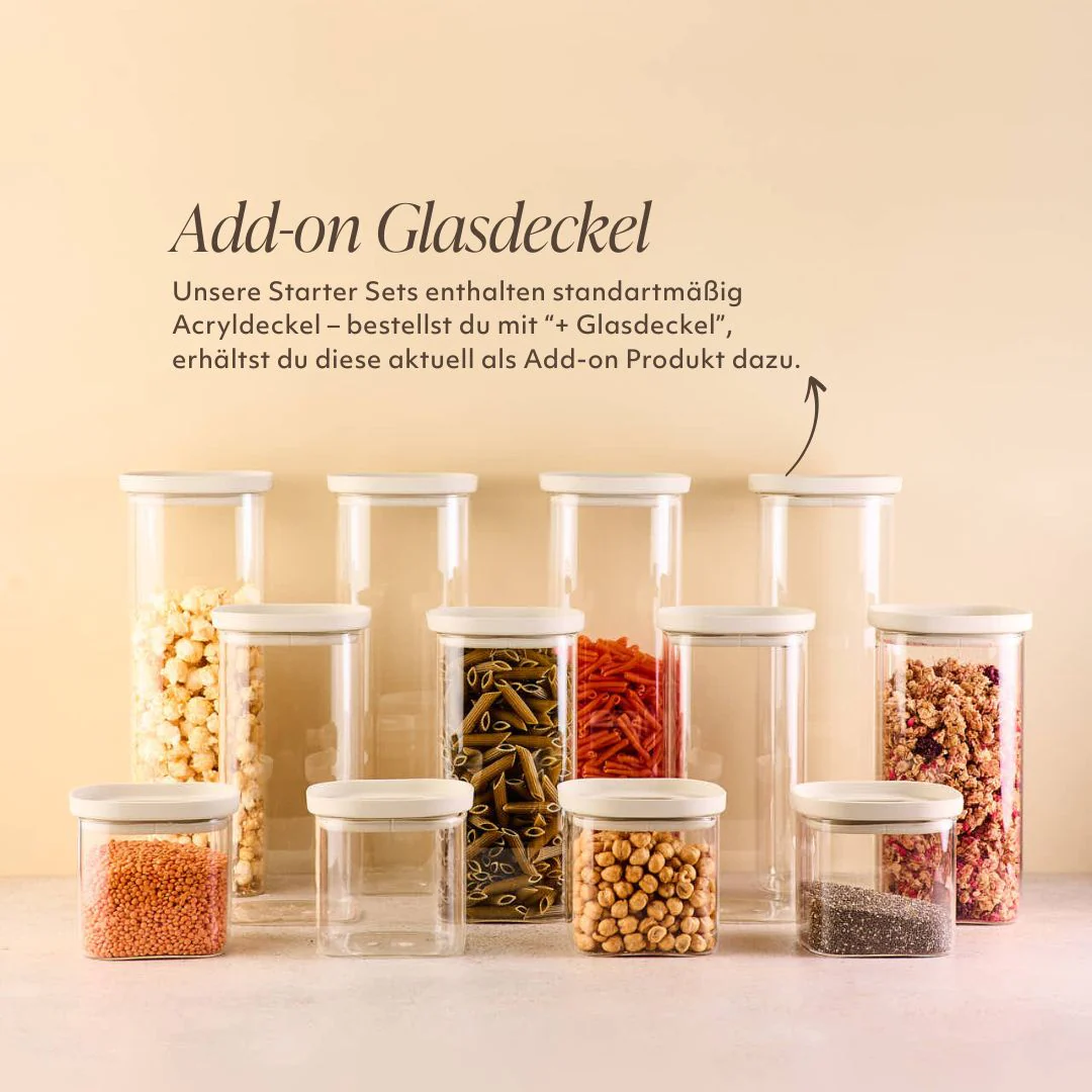 Vorratsschrank Set Maxi | Eckig +Glasdeckel - Image 3