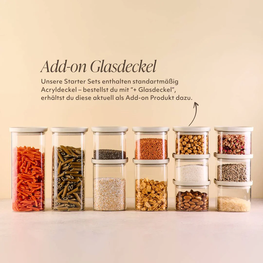 Vorratsschrank Set Midi | Eckig +Glasdeckel - Image 4
