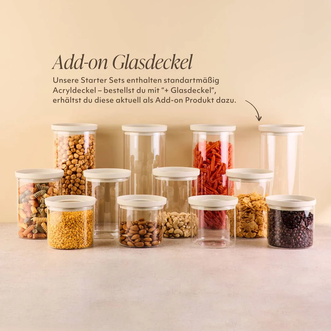 Vorratsschrank Set | Rund +Glasdeckel - Image 3